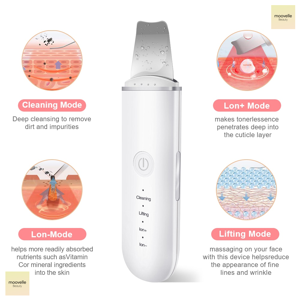 Ultrasonic Skin Scrubber and Blackhead Remover 3.0